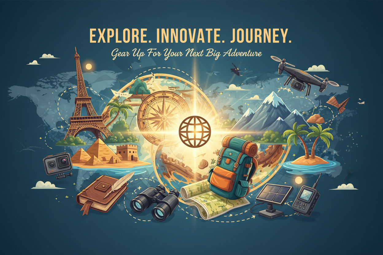 Travel adventure background
